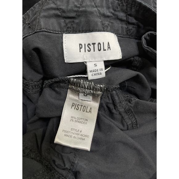 Pistola 'Viva' Black Cotton Jumpsuit Size S - Picture 4 of 4